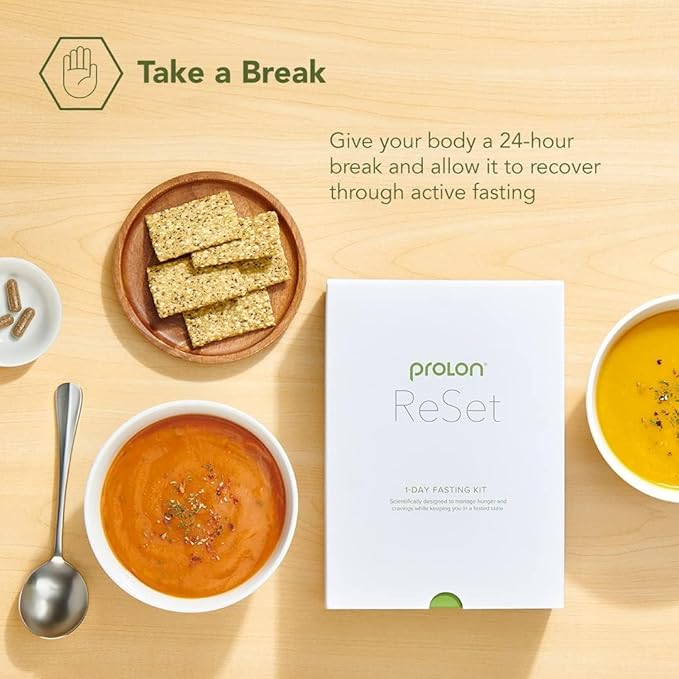 Prolon 2-Day Reset Fasting Kit | Fast with Food | Supports Healthy Aging & Weight Management | Low-Calorie, Plant-Based Meals & Snacks | Developed to Not Break Your Fast (2-Day Kit)