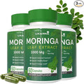 Moringa Capsules | Moringa Powder Organic | Moringa Supplement | 1000MG Moringa Leaf Extract, Complete Green Superfood 60 Count (Pack-3)