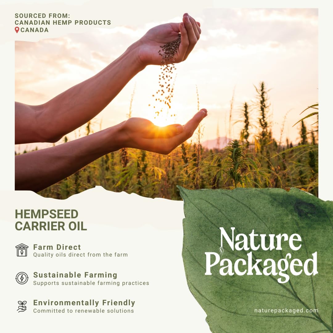 Hemp Seed Oil for Skin, Hair and Body Direct from Hemp Oil Canada - Cold Pressed Hemp Seed Oils - 16oz (Pack of 2)