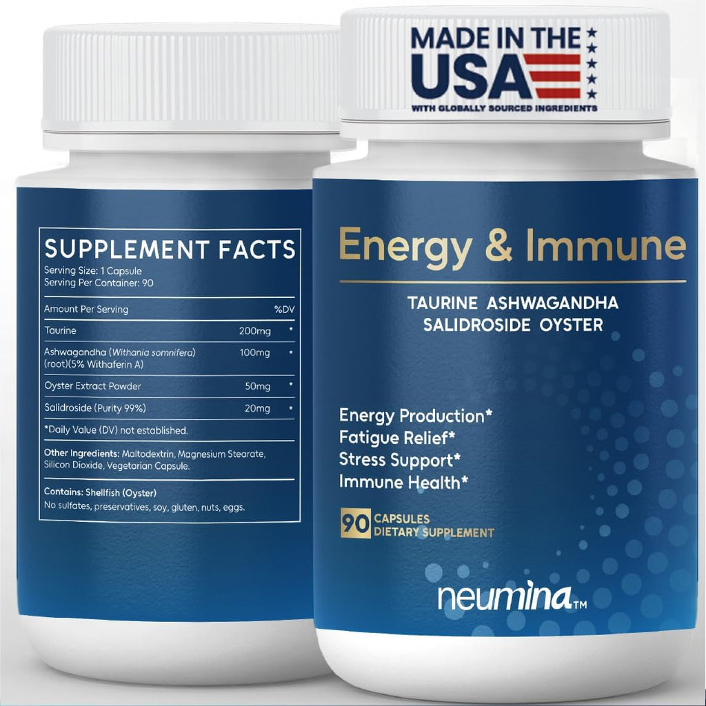 Men's Energy & Immune Complex | Energy Production, Fatigue Relief, Stress Support, Immune Health | Non-GMO, Made in USA, 90 Servings