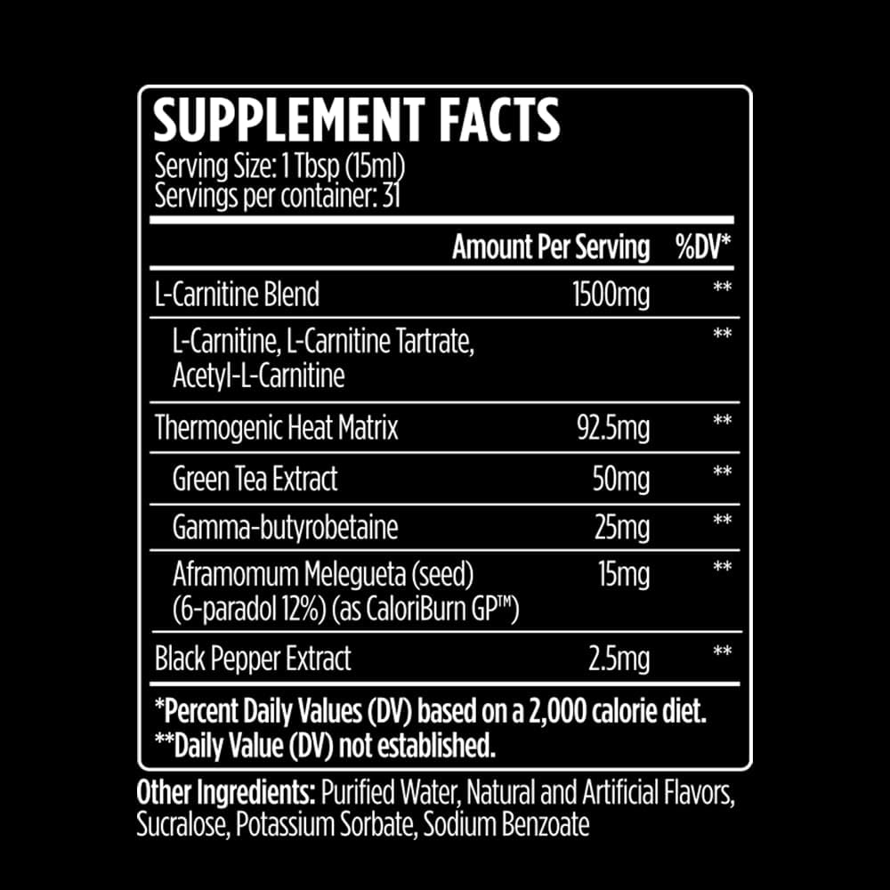 VMI Sports L-Carnitine 1500 Heat Liquid Enhanced Thermogenic | 1500 mg Carnitine | Maximum Absorption Formula | Great Taste for Men & Women | 31 Servings (Patriot Pop)