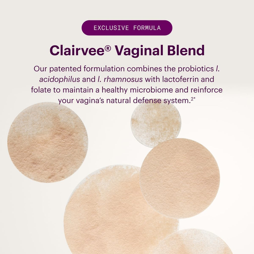 Bonafide Clairvee Vaginal Probiotic for Relief from Odor, Itching & Discharge, 1-Month Supply (15 Capsules)