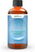 NutriNoche Colloidal Silver Liquid - Premium Silver for Immune Support - Organic Plata Coloidal para Tomar - 99.99% Ultra Pure Nano Particles for Optimal Absorption - 30 ppm 8 oz