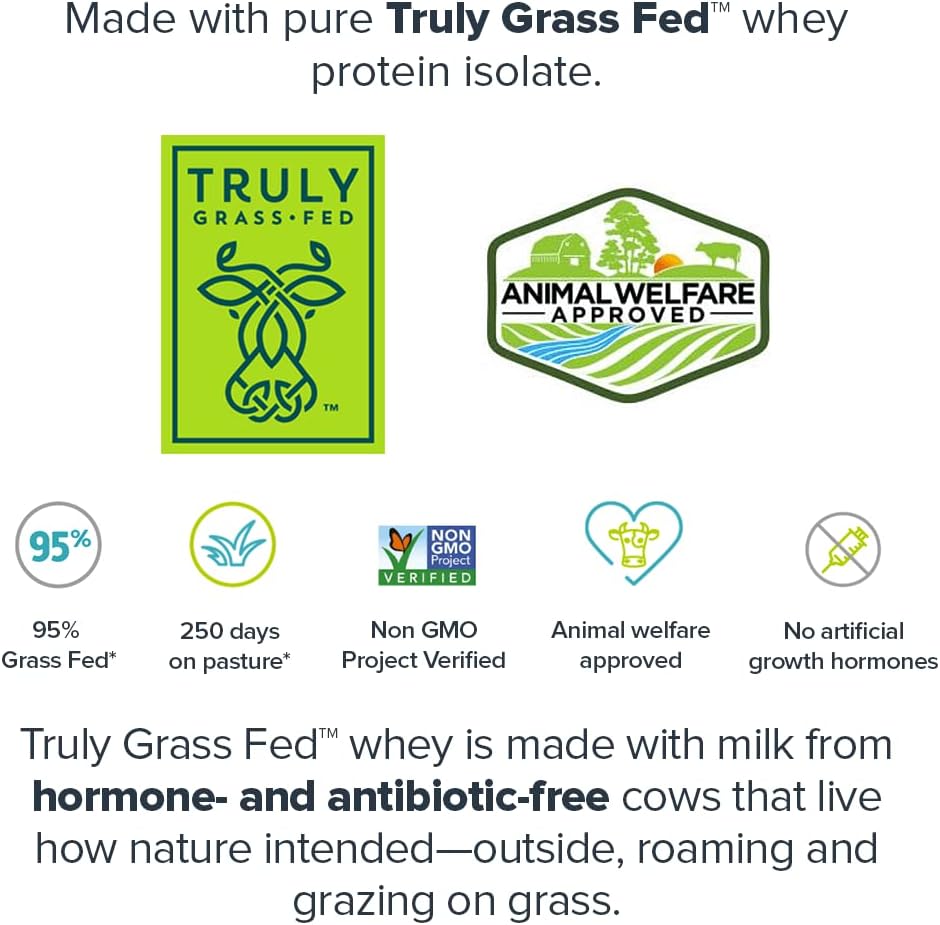 LEGION Whey+ Whey Isolate Protein Powder from Grass Fed Cows - Low Carb, Low Calorie, Non-GMO, Lactose Free, Gluten Free, Sugar Free, All Natural Whey Protein Isolate, 30 Servings (Oatmeal Cream Pie)