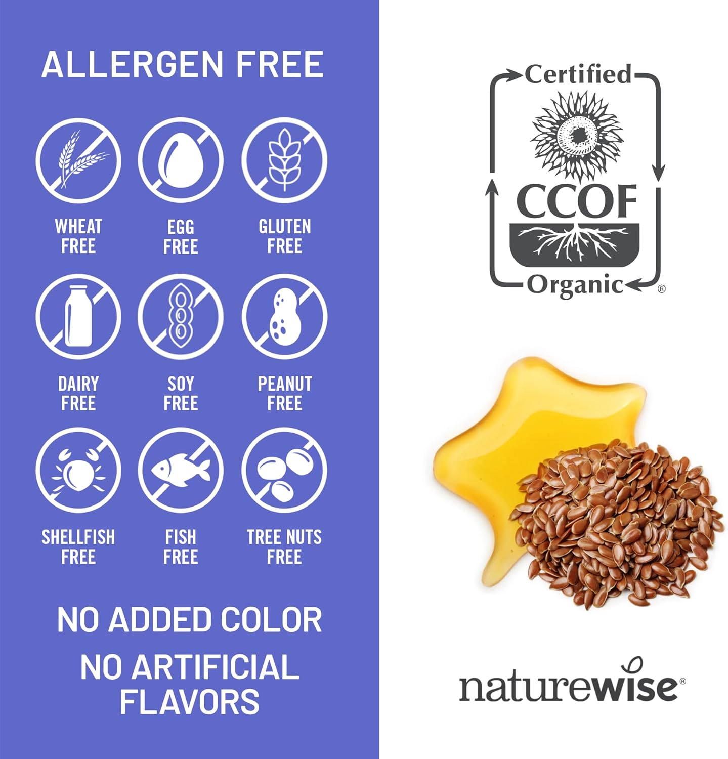 NatureWise Flaxseed Oil 1200 mg, Fish Free Omega 3 6 9 with 720mg ALA, Dietary Supplement for Heart Health Support - Organic, Cold Pressed, Non-GMO - 60 Softgels[2-Month Supply]