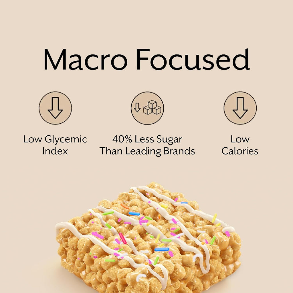 ProMix Nutrition Protein Puff Bars, 12-Pack - Madagascar Vanilla - Marshmallow Crispy Treat - Great Tasting & Healthy On The Go Snack - High Protein & Low Calorie - Non-GMO & Free From Gluten, Soy, & Corn.