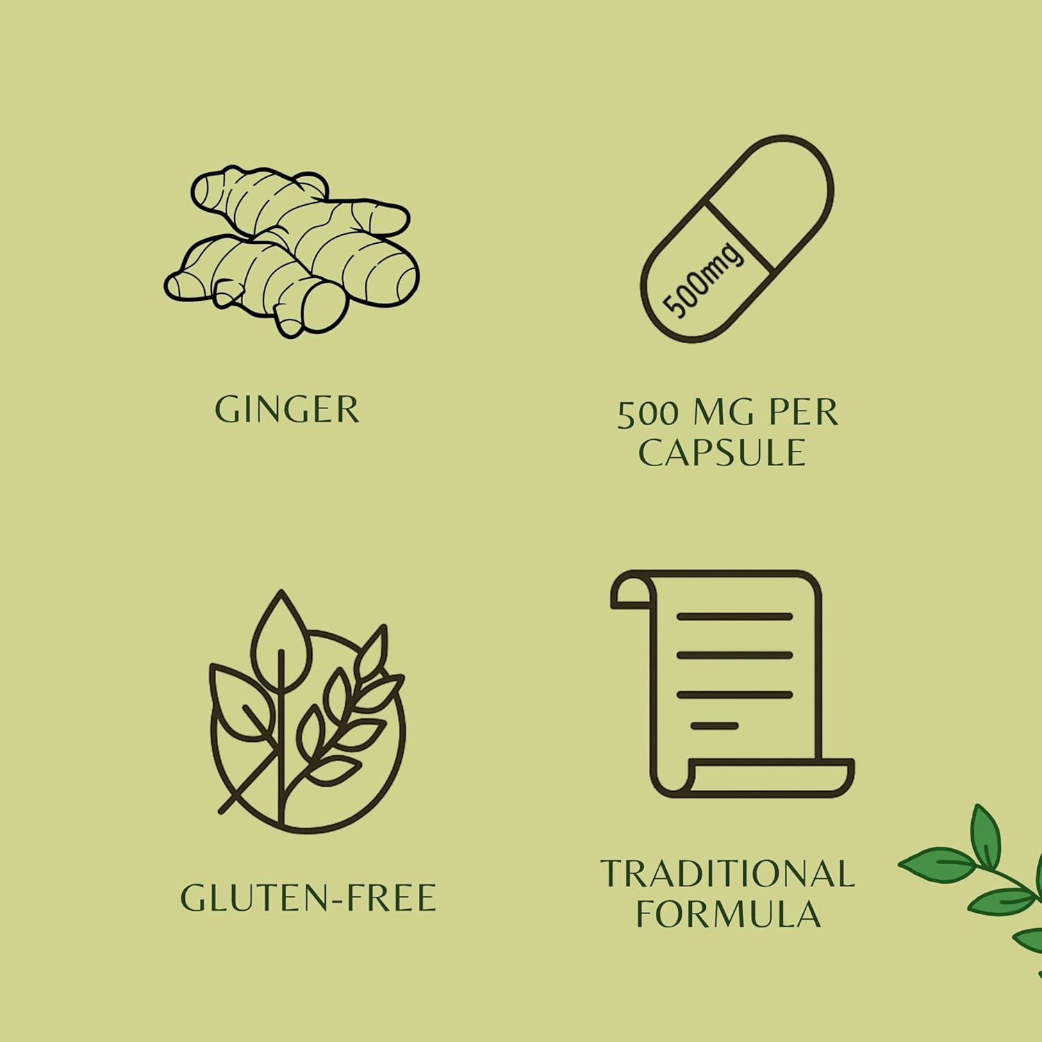 Trikatu Extract 500mg - 60 Vegetarian Capsules | Ginger with Black Pepper & Long Pepper Extract | | All Natural | 100% Vegan | Gluten-Free | GMP Certified.