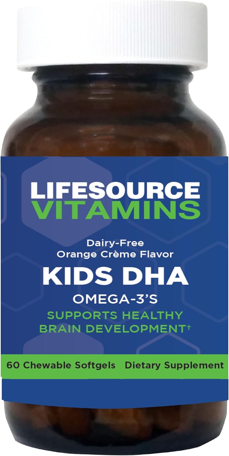 LifeSource Vitamins Kids DHA Omega 3's - 60 Great Tasting Chews -