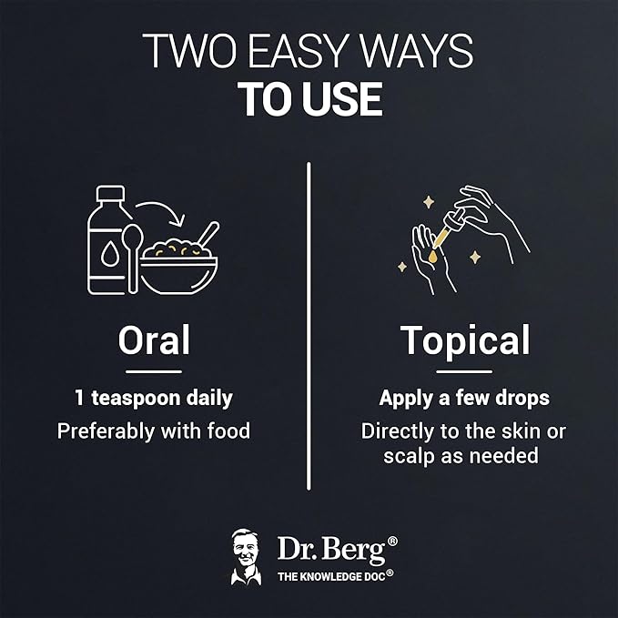 Dr. Berg Black Seed Oil Organic Cold Pressed – Pure Nigella Sativa Black Cumin Oil – USDA Organic, Halal, Vegan – for Hair, Skin, Immune Support – Unrefined Liquid – 4 oz Glass Bottle