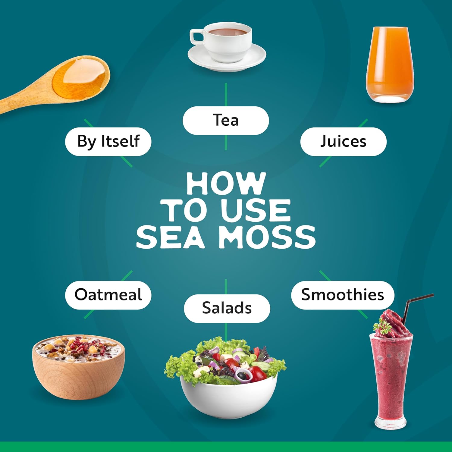 Herbal Vineyards Wildcrafted Irish Gold Sea Moss Gel 16 Oz - Organic Seamoss Gel Made with Dried Seaweed & Fresh Sea Vegetables, Natural & Plant-Based, Harvested in Pristine Waters, USA