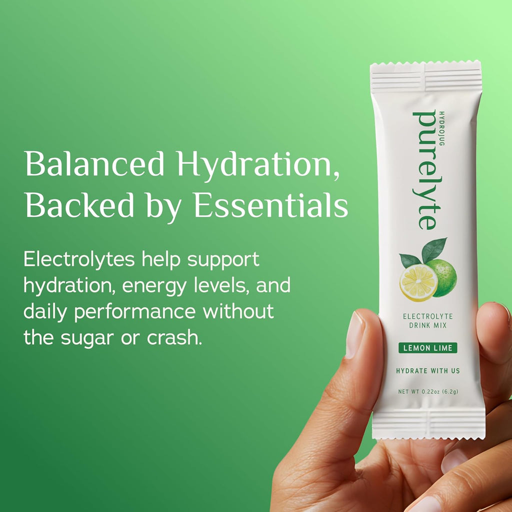Electrolyte Drink Mix – Sugar-Free Hydration Powder Packets – Clean Electrolytes with Trace Minerals – Keto, Vegan, Gluten-Free – No Artificial Sweeteners – 12 Sticks – Lemon Lime