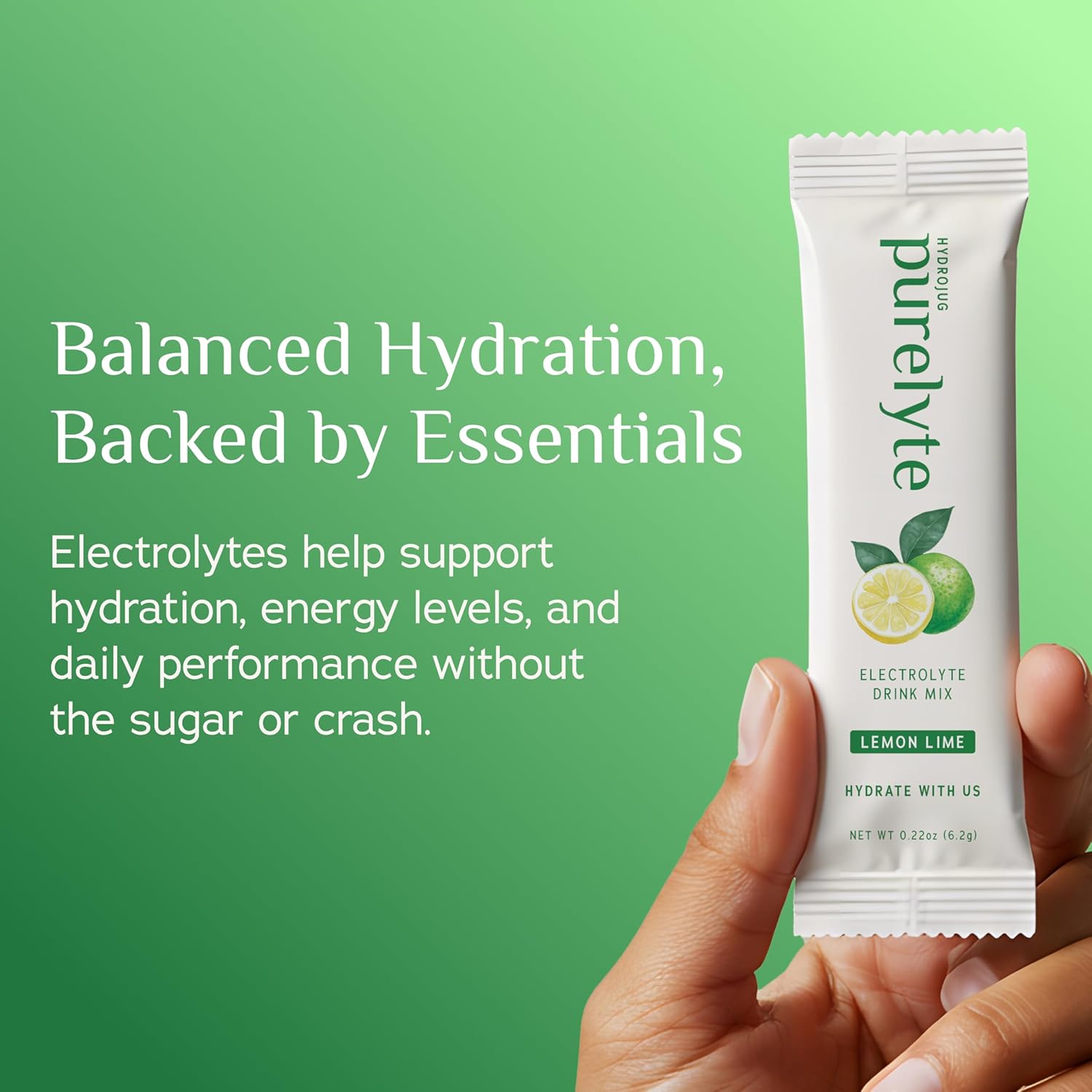Electrolyte Drink Mix – Sugar-Free Hydration Powder Packets – Clean Electrolytes with Trace Minerals – Keto, Vegan, Gluten-Free – No Artificial Sweeteners – 12 Sticks – Lemon Lime