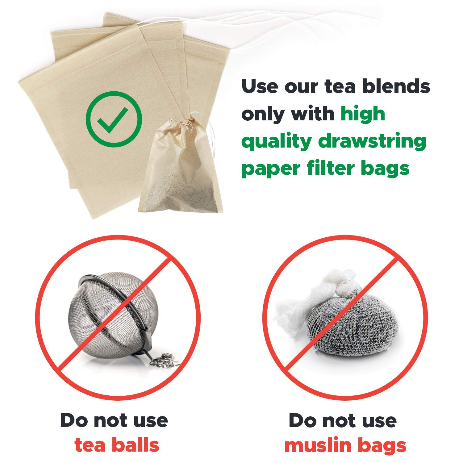 Kombucha.com Certified Organic Loose Leaf Rooibos & Tea - Kombucha Brewing Blends (Rooibos/Black/Green/White Tea Blend, 1 Pound + 100 XL FILTER BAGS) - 30% Rooibos 70% Tea