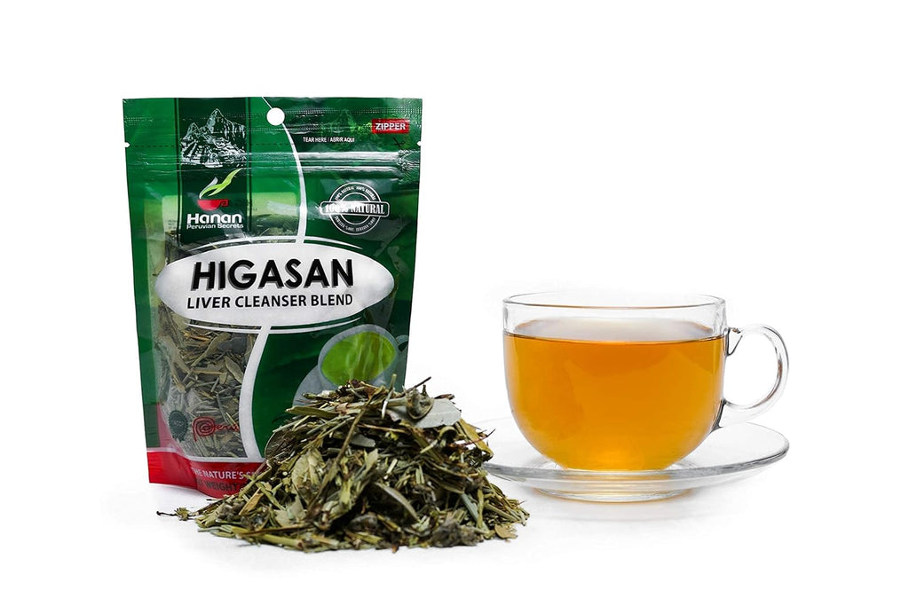 Hanan Peruvian Secrets Higasan Herbal Tea | 100% Natural Liver Cleanser | 1.76oz / 50g | Naturally Aids in Cleansing the Liver and Maintaining Healthy Cholesterol Levels - 3 Pack