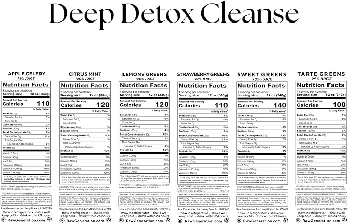 Raw Generation 10-Day Detox Cleanse – 23% Less Sugar Than Other Cleanses | Detox Your Body | Reset Your Diet & Support Weight Loss | Improved Energy | Clearer Skin | Improved Gut Health
