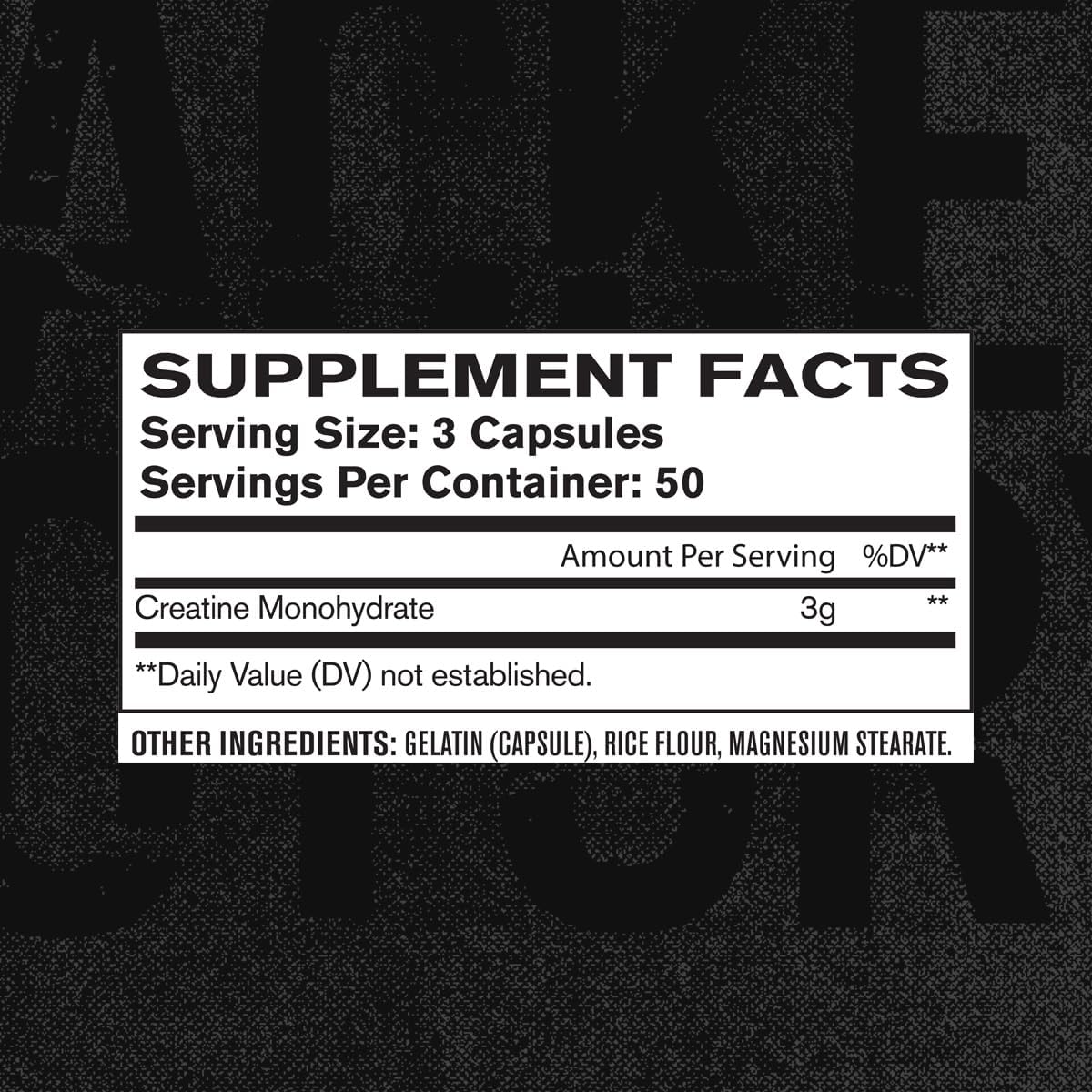 Jacked Factory Creatine Monohydrate Capsules - Creatine Pills for Muscle Growth, Increased Strength, Enhanced Energy Output and Improved Athletic Performance - 150 Capsules
