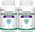 Orgabay Liposomal Quercetin Phytosome 1600 mg,Bromelain 200mg,Zinc 30mg,Vitamin C Turmeric 40 mg,Highest Absorption,Quercetin Complex, 120 Softgels