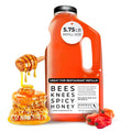 Bees Knees Spicy Hot Honey Bulk Bottle, Raw Honey for Tea, Sweet with a Kick, Infused with Habanero Peppers & Made in the USA, Pure & All Natural, Unfiltered & Gluten Free, 92oz