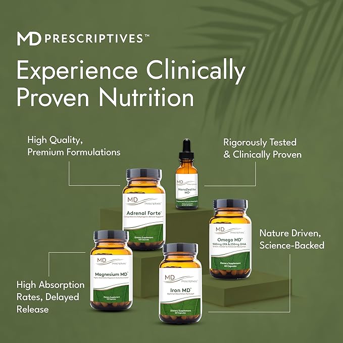 MD Prescriptives Omega MD Supplement - 500 EPA & 250 DHA Omega 3 Fish Oil - Supports Brain Health & Joints* - No Fishy Smell - 60 Softgels