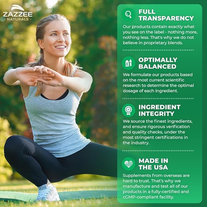 Zazzee D-Mannose, 1000 mg per Serving, 120 Vegan Capsules, 2 Month Supply, Potent & Fast-Acting, Certified Kosher, 100% Pure, All-Natural Urinary Tract Health Support, 100% Vegetarian, Non-GMO