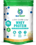 BioTrust Low Carb Lite, 20 Grams of Grass-Fed Whey Protein Isolate, 100 Calories, ProHydrolase Digestive Enzymes, Non-GMO, Free from Soy and Gluten, rBGH-Free (14 Servings) (Vanilla Cupcake)
