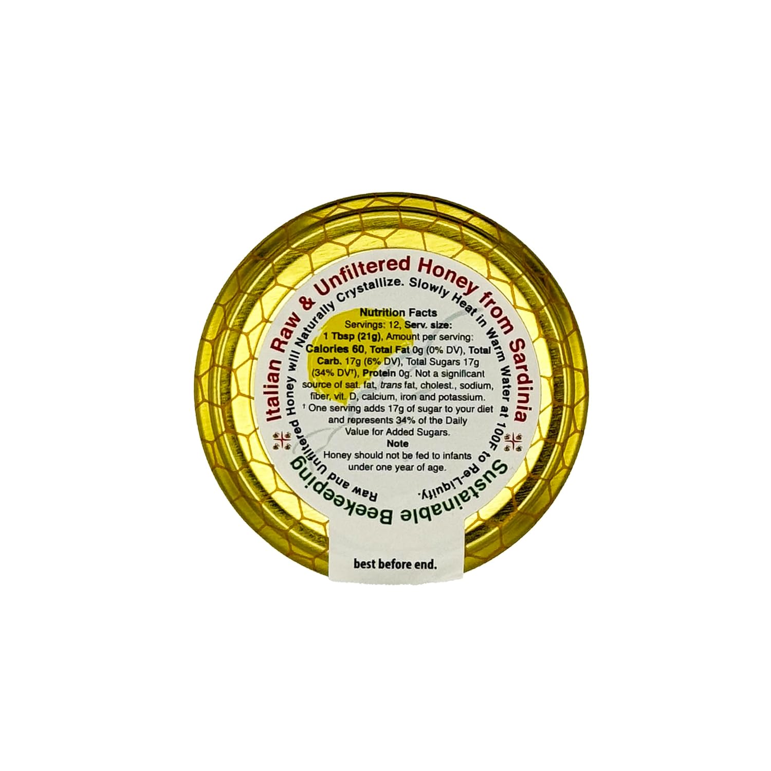 WellEatable Eucalyptus Organic Raw Honey from Eucalyptus Flowers, Artisanal Complex Balsamic Honey from Sardinia, Italy - 4 x (250gr) 8.81 Ounce (Pack of 4)