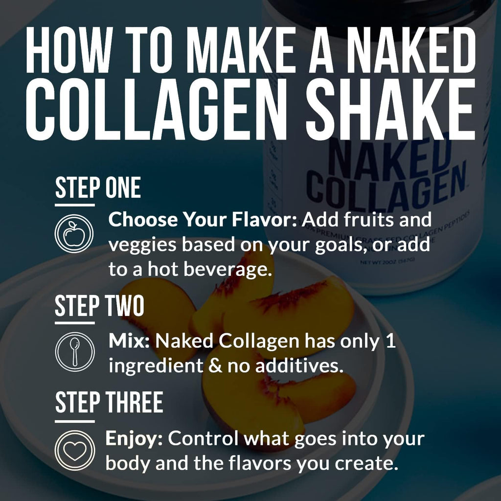 NAKED Collagen Stick Packs - Pasture-Raised, Unflavored Grass-Fed Hydrolyzed Collagen Travel Pack, Paleo Friendly, Non-GMO, Keto, Gluten Free, 30 Sachets