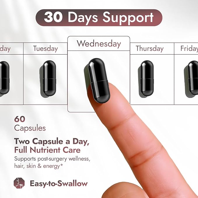 Bariatric Multivitamin with Iron – Post Bariatric Surgery – Gastric Bypass & Sleeve Support – for Women & Men – Easy to Swallow – B12, B6 & 42 Superfoods –Gluten-Free- 120 Caps 2-Month Supply
