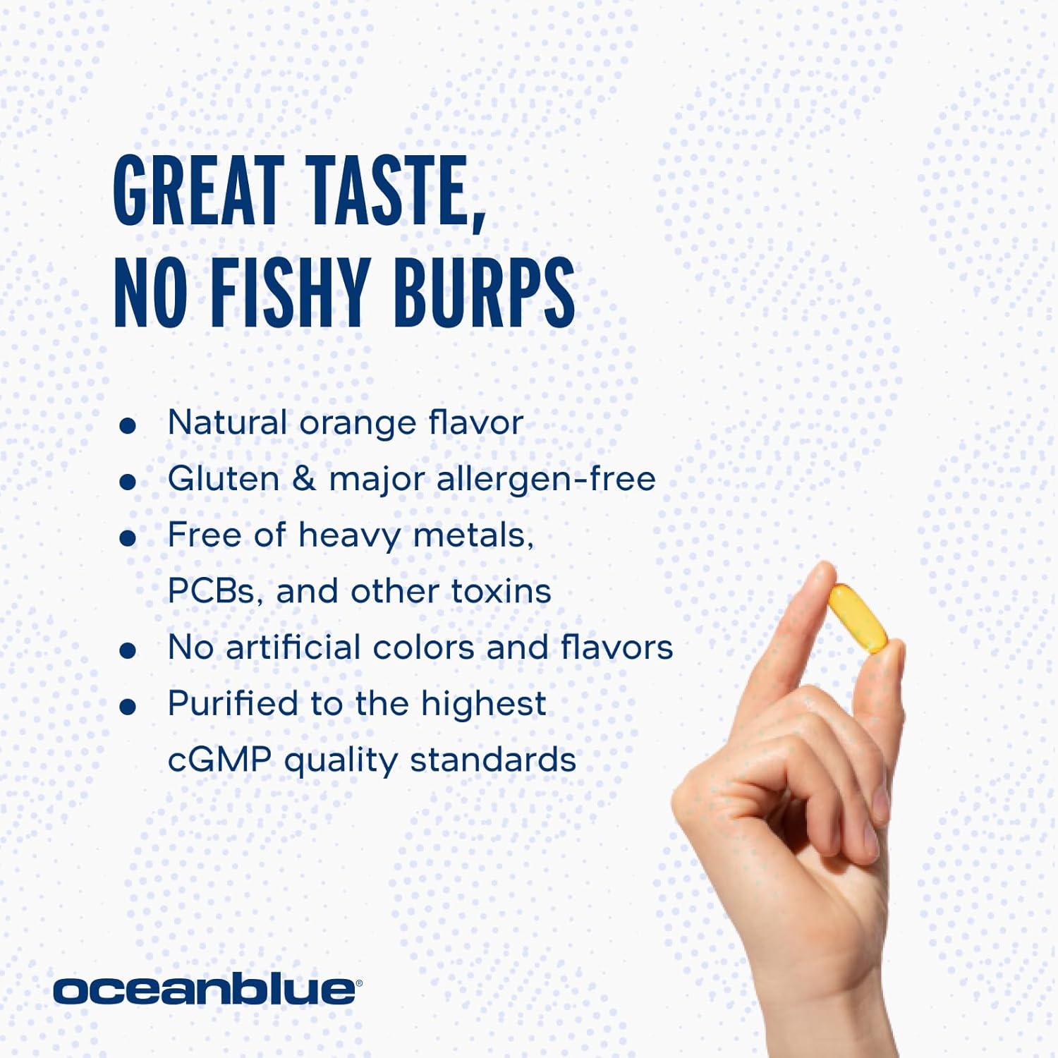 Oceanblue Professional Omega 3 2100-120 ct - High Potency Triple Strength Burpless Fish Oil with EPA, DHA & DPA - Wild Caught - Natural Orange Flavor, 60 Servings
