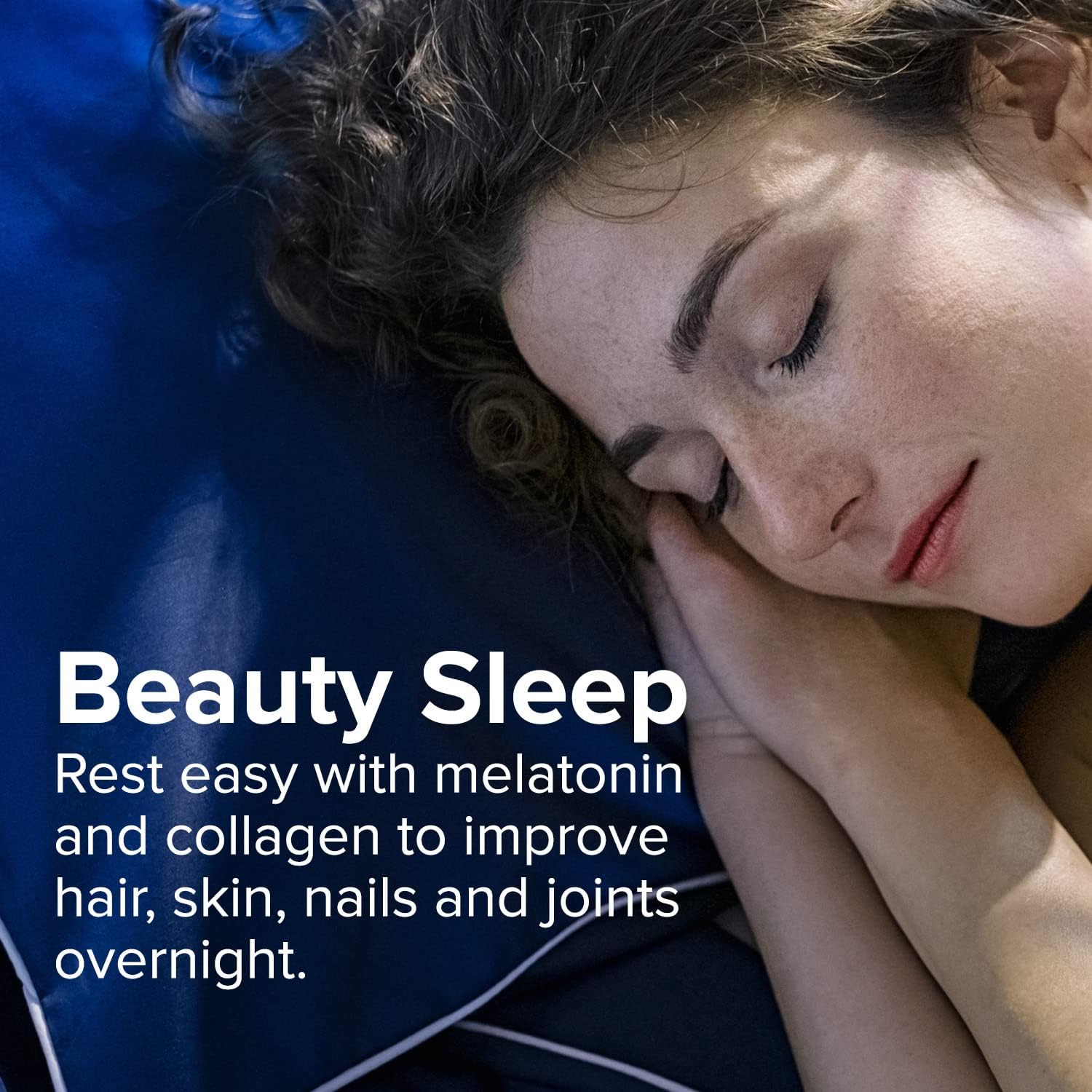 Sanar Naturals Collagen Pills Beauty Sleep with Melatonin 6 mg - Boost Hair Skin Nails Joints - Hydrolyzed Collagen Peptides Supplement, 150 Capsules