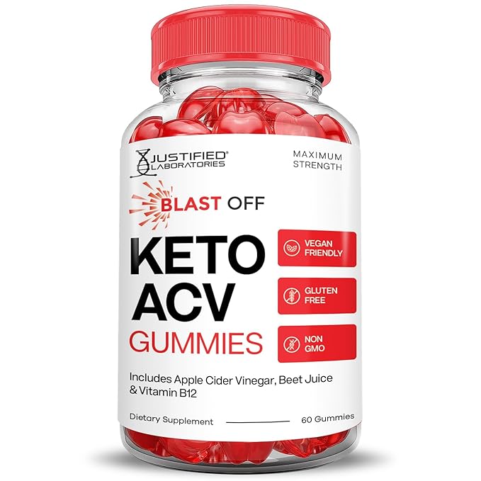 (10 Pack) Blast Off Keto ACV Gummies Advanced Formula 1000MG Blsat Off Keto Gummies Apple Cider Vinegar Formulated with Pomegranate Beet Juice Powder B12 Vegan Non GMO 600 Gummys