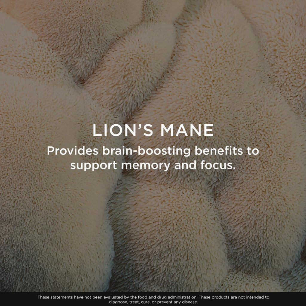 Genius Lion's Mane Soft Chews Supplement – Nootropic Mushroom for Focus, Clarity, Memory, Energy, Brain Health Support – Salted Caramel Flavor