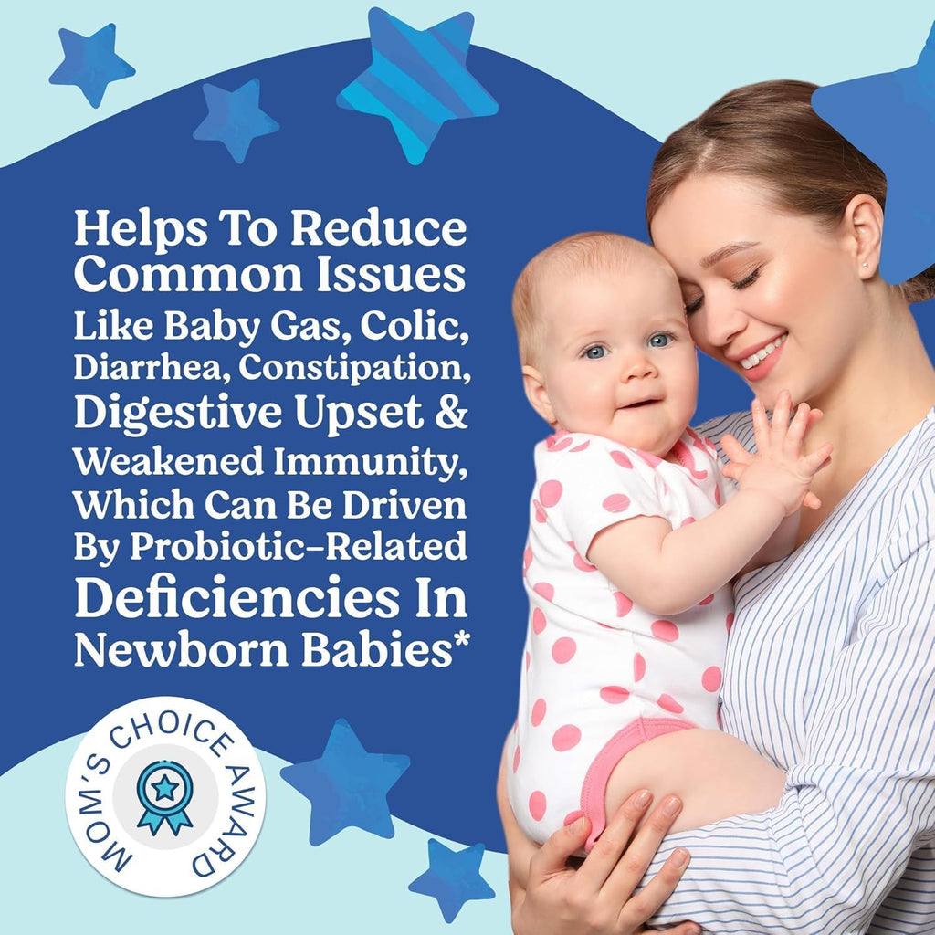 LOVEBUG Baby Probiotic Drops 0-12 Months - Organic Probiotics for Babies & Newborns, Supports Colic, Diarrhea and Infant Constipation Relief, Sugar-Free, Tasteless Liquid, 20ml