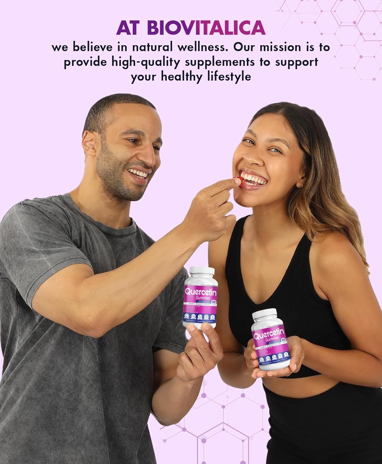 Quercetin Gummies by BioVitalica - Quercetin with Bromelain Vitamin C and Zinc & Elderberry + Vitamin D3-5 in 1 Immune Support - Zinc Quercetin 750 mg for Kids and Adult (5, Quercetin)