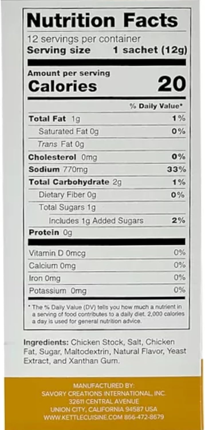Savory Choice Chicken Broth Concentrate, 5.1 Ounce Box (Pack of 3)