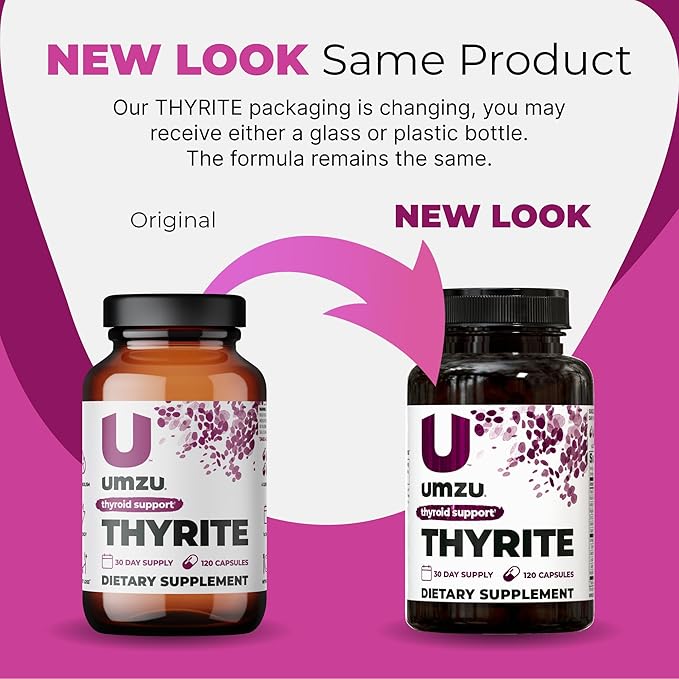 UMZU Thyrite Thyroid Support Supplement, 30 Day Supply – Magnesium Zinc Copper Iodine Selenium and Adaptogenic Herbs Formula – Supports Metabolism Energy and Daily Wellness for Balanced Daily Support