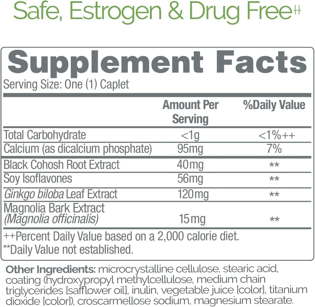 Estroven Mood Boost for Menopause Relief - 30 Ct. - Clinically Proven Ingredients That Help Manage Mood Swings, Night Sweats & Hot Flash Relief - Drug-Free and Gluten-Free (Pack of 2)