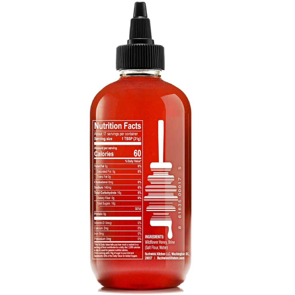 Bees Knees Salted Honey Squeeze Bottle, Raw Honey for Tea, Sweet & Savory Infused with Salt & Made in the USA, Pure & All Natural, Unfiltered & Gluten Free, 12.5oz