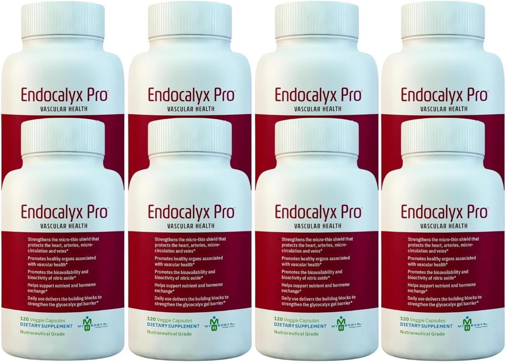 Endocalyx Pro Supplement – Endothelial Glycocalyx Support 120 Capsules - Vascular & Microcirculation Health – Clinically-Studied – Patented – Supports Nitric Oxide Functions