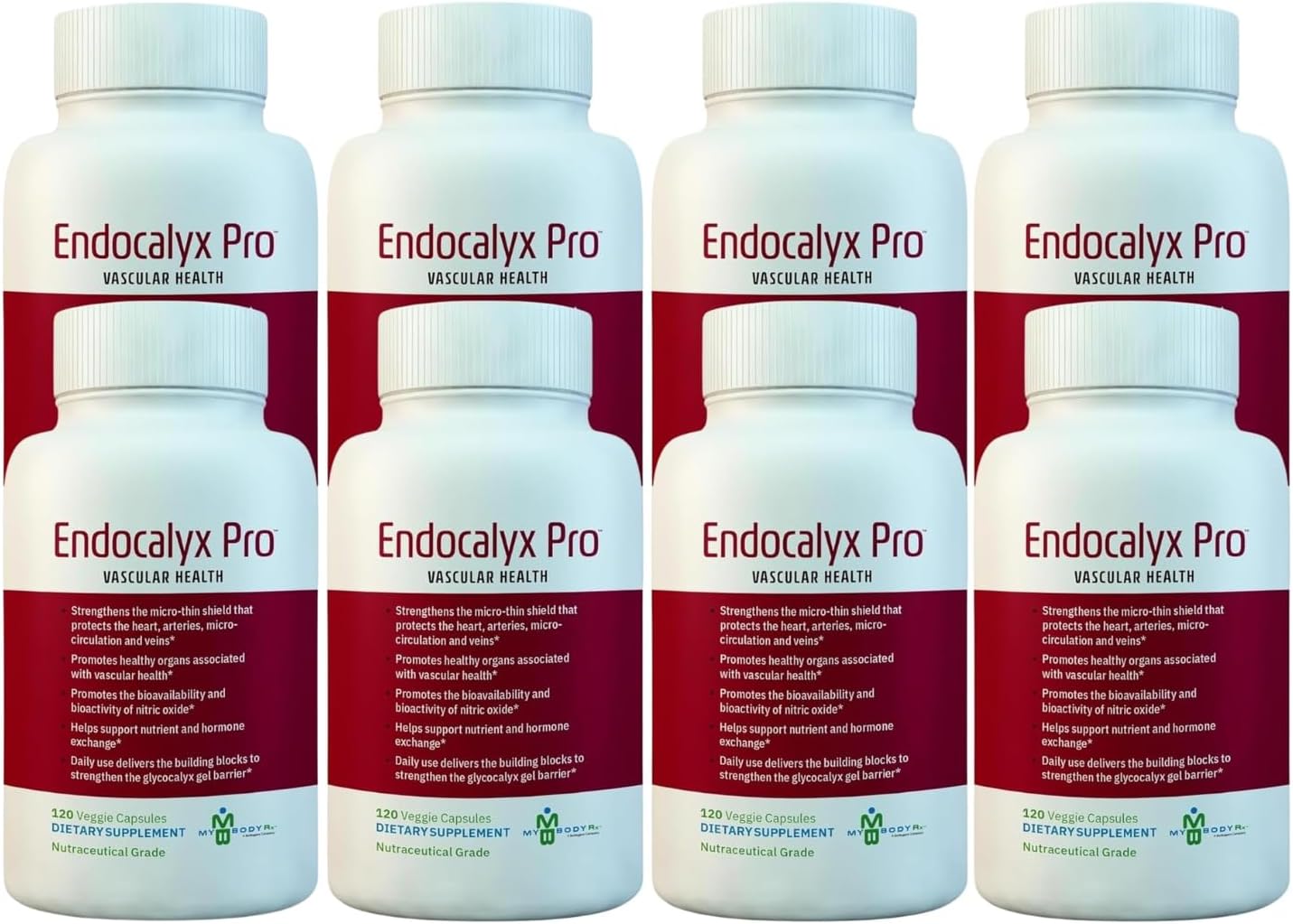 Endocalyx Pro Supplement – Endothelial Glycocalyx Support 120 Capsules - Vascular & Microcirculation Health – Clinically-Studied – Patented – Supports Nitric Oxide Functions