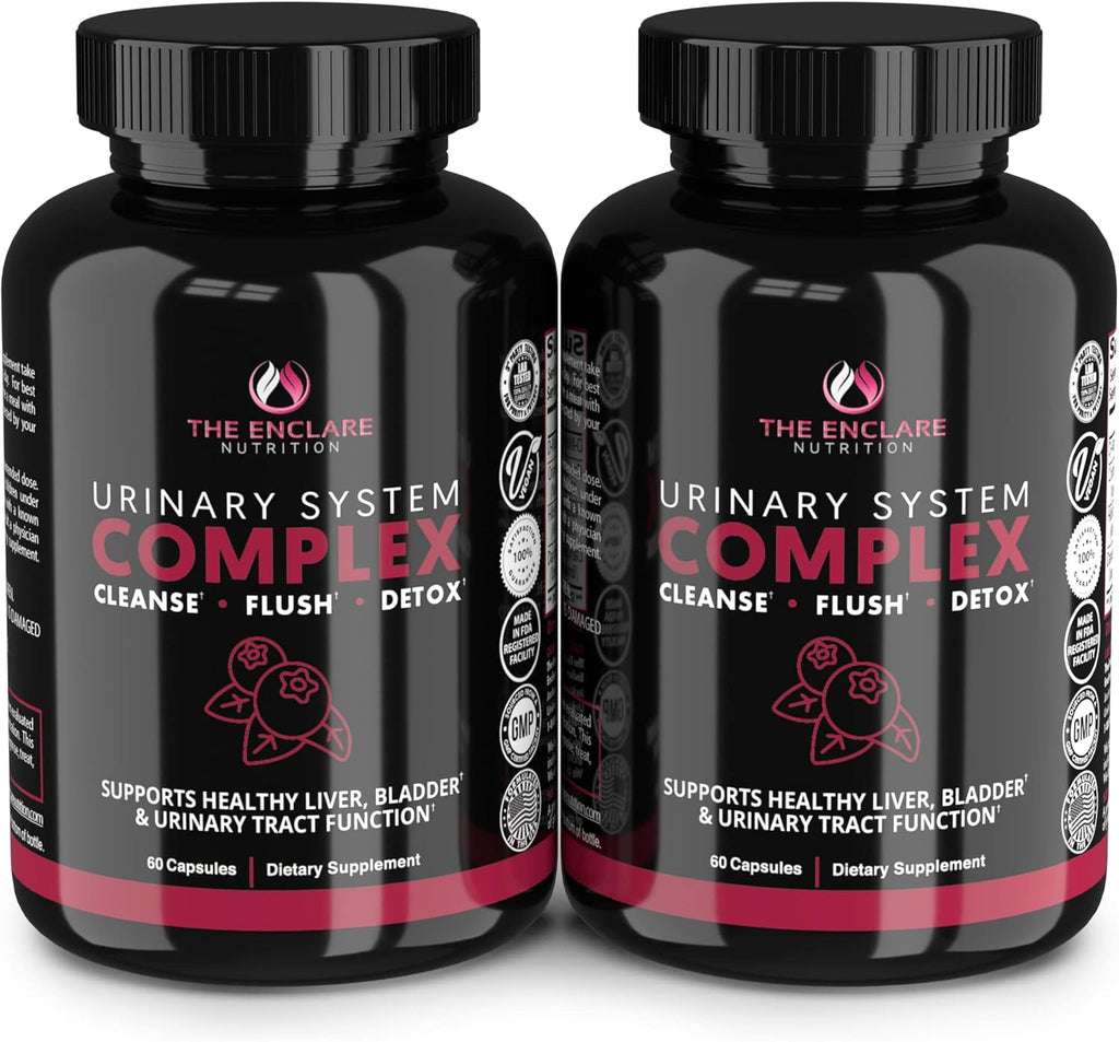 THE ENCLARE NUTRITION D Mannose Capsules|1000mg with Cranberry Pills for Women & Men, Hibiscus & Dandelion. Fast-Acting Urinary Tract Health, Bladder Control, Liver Support, Kidney Cleanse & Detox(2)
