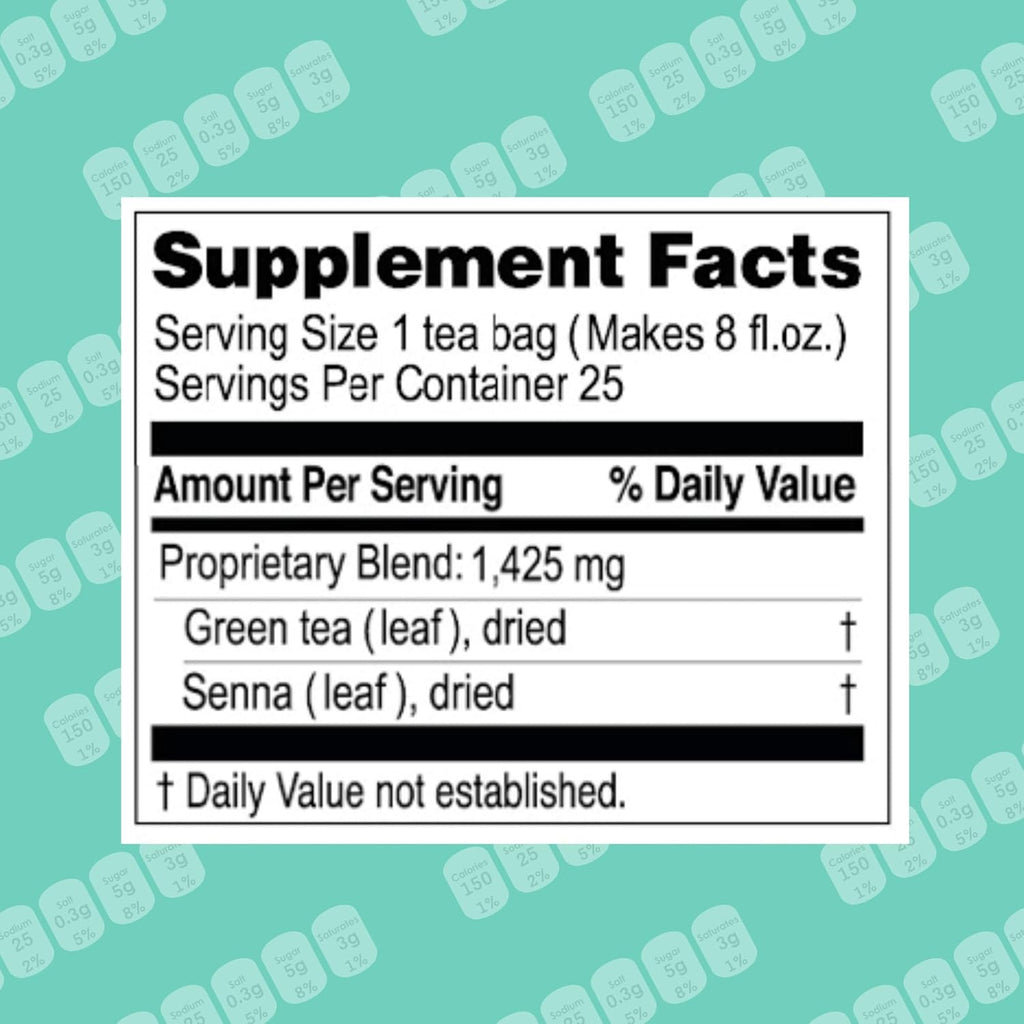 Hyleys Slim Tea Cranberry Flavor - Weight Loss Herbal Supplement Cleanse and Detox - 25 Tea Bags (1 Pack)