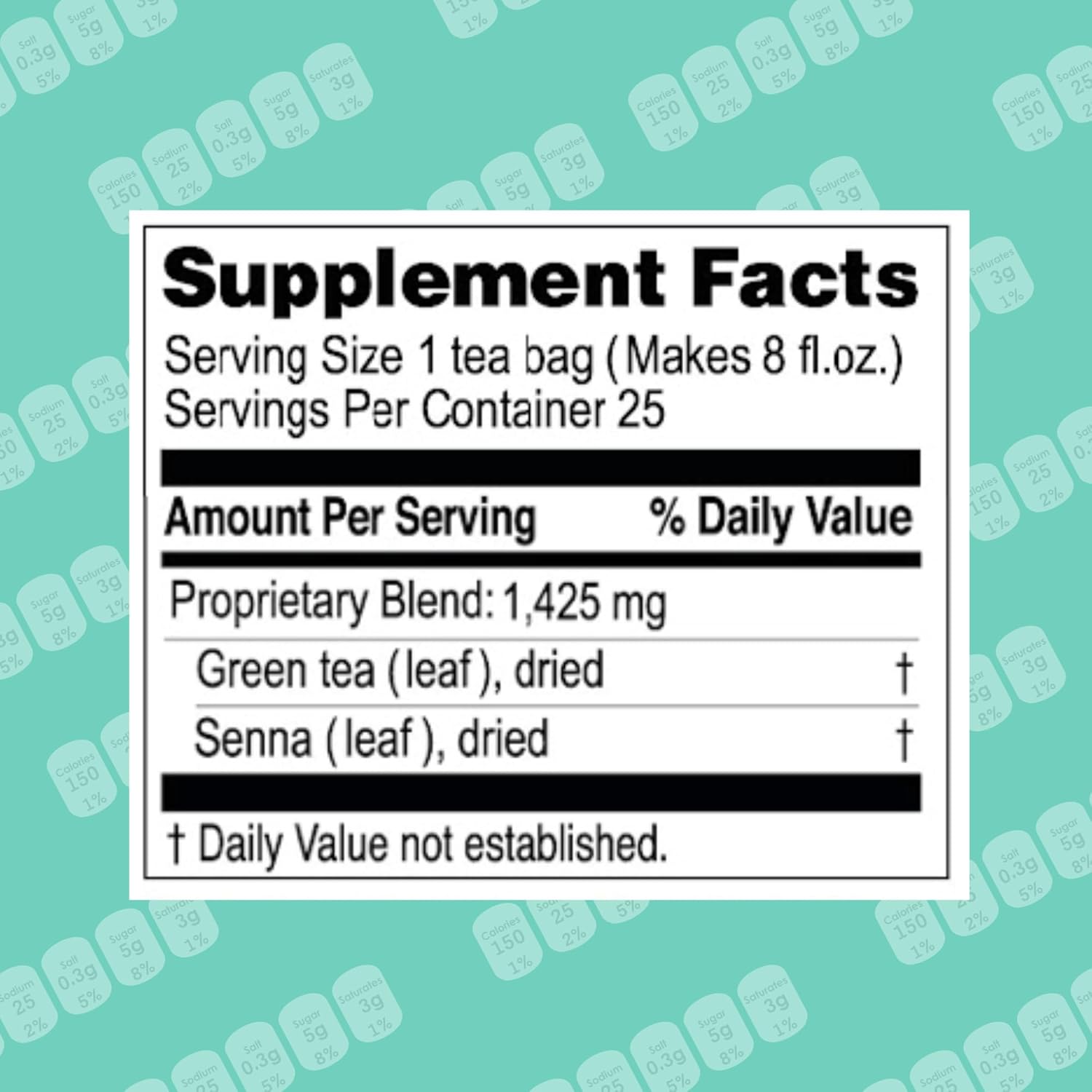 Hyleys Slim Tea Cranberry Flavor - Weight Loss Herbal Supplement Cleanse and Detox - 25 Tea Bags (1 Pack)