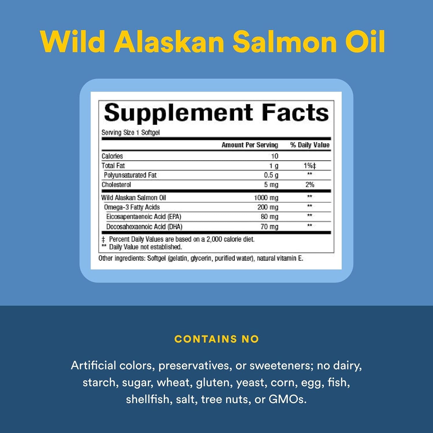 NATURAL FACTORS Wild Alask Salmon Oil, 90 CT