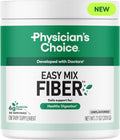Physician's CHOICE Easy Mix Fiber for Digestive Health & Regularity - No Grit, Sugar Free, & Tasteless - Daily Prebiotic Soluble Fiber Powder Supplement for Women and Men - Unflavored - 7.1oz