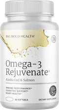 BIG BOLD HEALTH Omega-3 Rejuvenate Wild Alaskan Fish Oil Supplement with PRMs ⎹ EPA, DHA, & DPA Fatty Acids ⎹ Vitamins A and D to Support Immune Balance & Brain Wellness (60 Softgels)