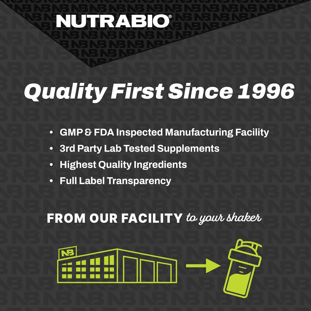 NutraBio – EAA Pure – 9 Amino Acids – Muscle Repair and Recovery, 30 Servings, Grape Berry Crush – Pre or Post Workout – All Day Recovery