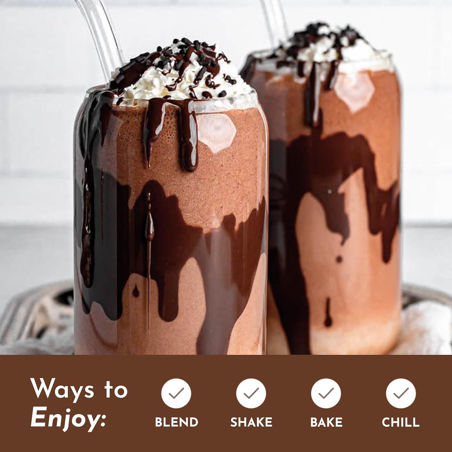 JUST INGREDIENTS Chocolate Protein Powder – 20-Serving Blend with 100% Grass-Fed Whey & Organic Plant Proteins – Rich Cocoa Flavor – Supports Muscle Recovery, Energy*