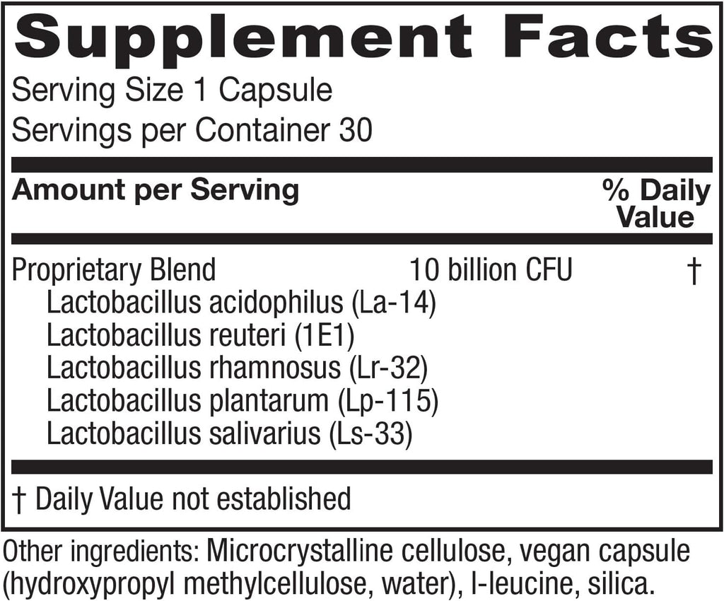 Vitanica FemEcology, Vaginal and Intestinal Probiotic Support, Vegetarian, 30 Capsules