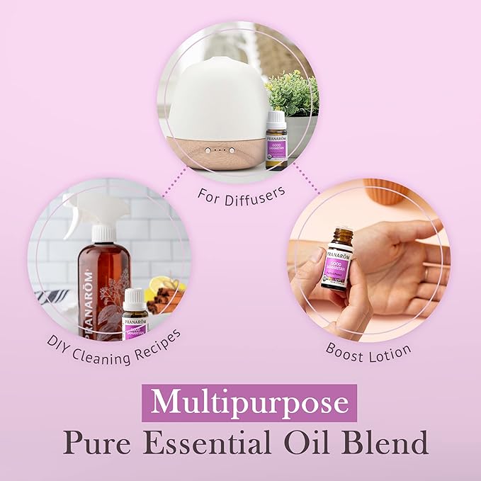 Pranarom - Good Samaritan Essential Oil Blend (15ml) -100% Pure Essential Oil for Diffusing and Cleaning | Lemon, Rosemary, Eucalyptus, Cinnamon